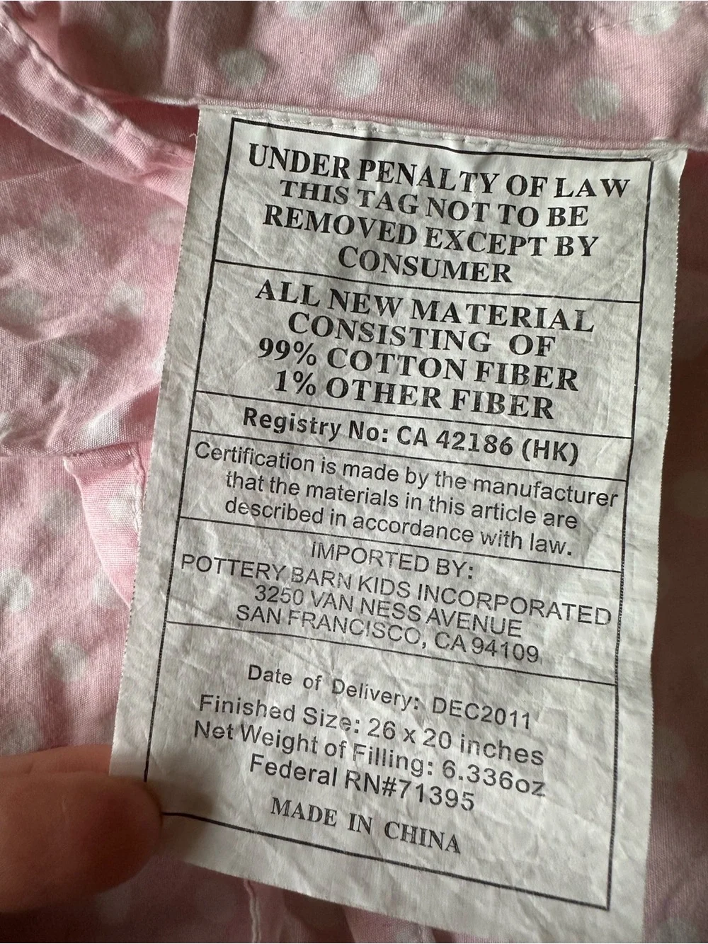 Pottery Barn Kids TWIN Size Cotton Quilt Patchwork Embroidered Coverlet Blanket